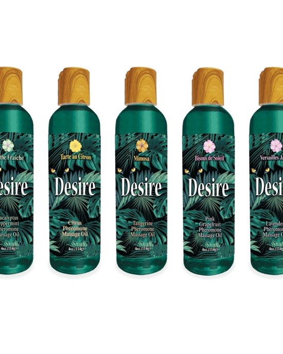 Desire Pheromone Massage Oil - Tangerine - 118ml