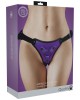 Ouch! Metallic Strap On Harness - Metallic Purple