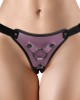 Ouch! Metallic Strap On Harness - Rose