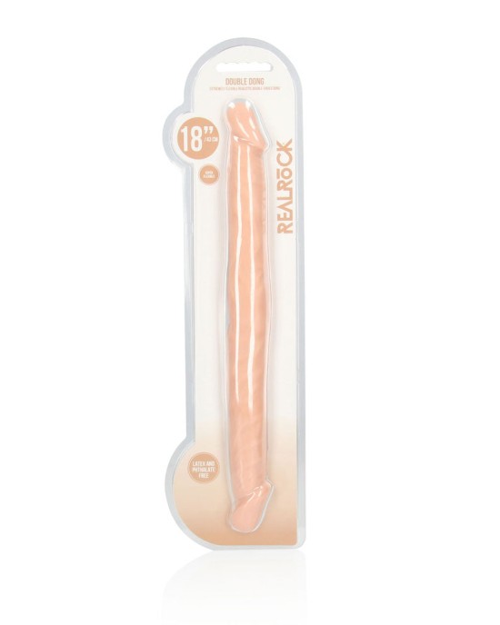 RealRock 18 Inch Double Dildo - Flesh