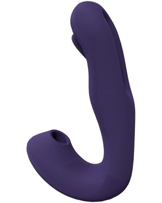 Vive Yuna - Flapping Vibrator with Air Pulsation - Purple