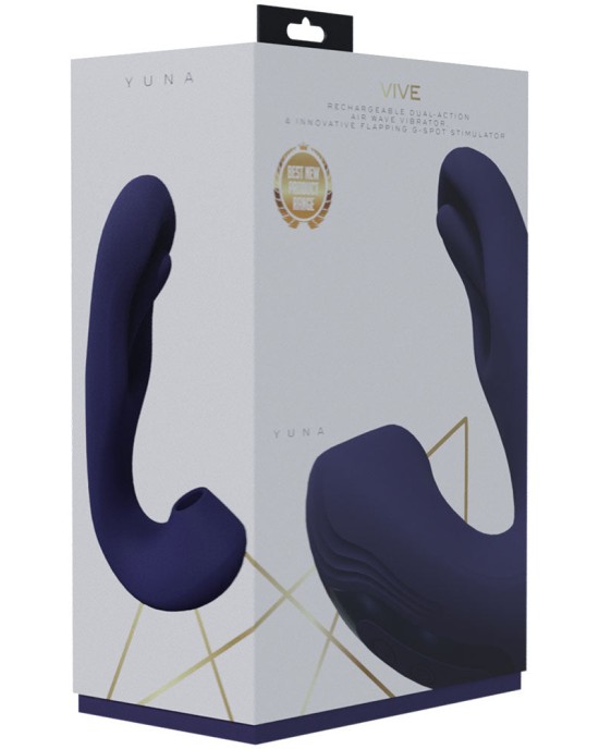 Vive Yuna - Flapping Vibrator with Air Pulsation - Purple