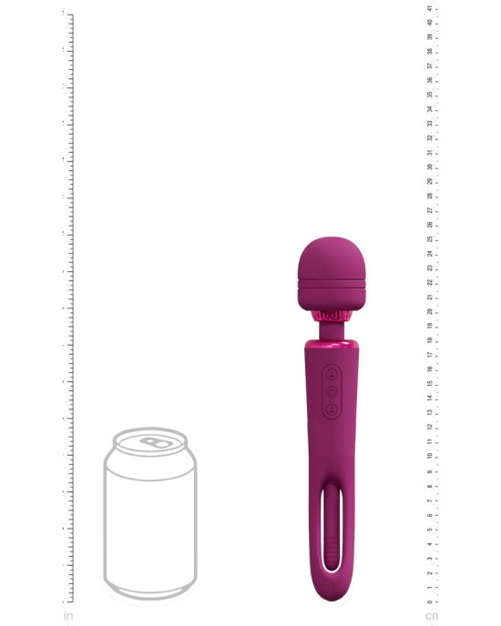 Vive Kiku - Dual End Massage Wand with Flapping Tip - Pink