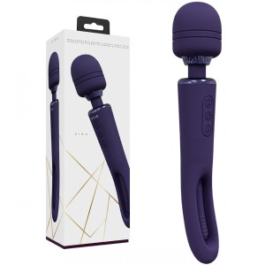 Vive Kiku - Dual End Massage Wand with Flapping Tip - Purple