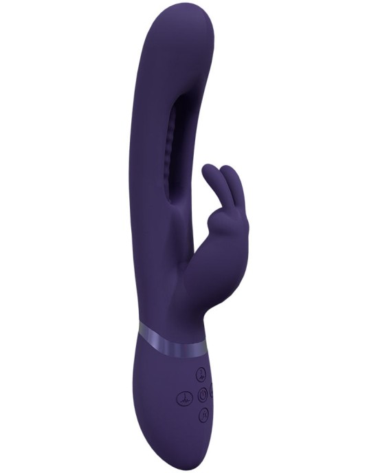 Vive Mika - Rabbit Vibrator with Flapping Shaft - Purple