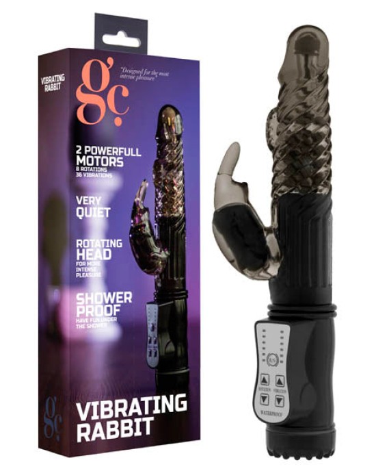 GC. Pearl Rabbit Vibrator - Black