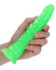 RealRock Slim 7 Inch Glow in the Dark Neon Dildo - Green