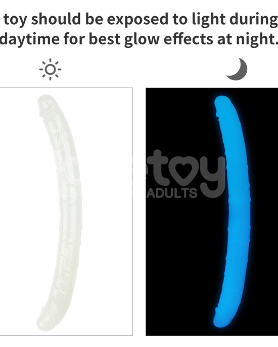 Lumino Play 18.5 Inch Glow In The Dark Double Dildo