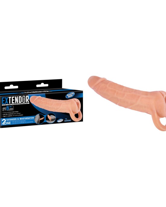 Extendor - 8 Inch 2-in-1 Penis Extender & Masturbator