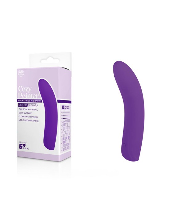 Cozy Pointer - 12.7cm Mini Vibrator - Purple