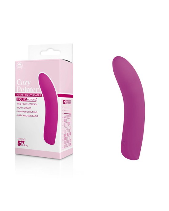 Cozy Pointer - 12.7cm Mini Vibrator - Pink