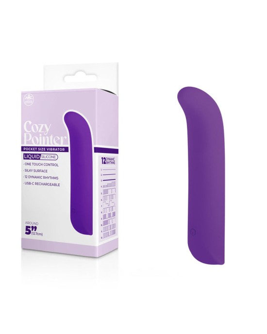 Cozy Pointer - 12.7cm Mini Vibrator - Purple