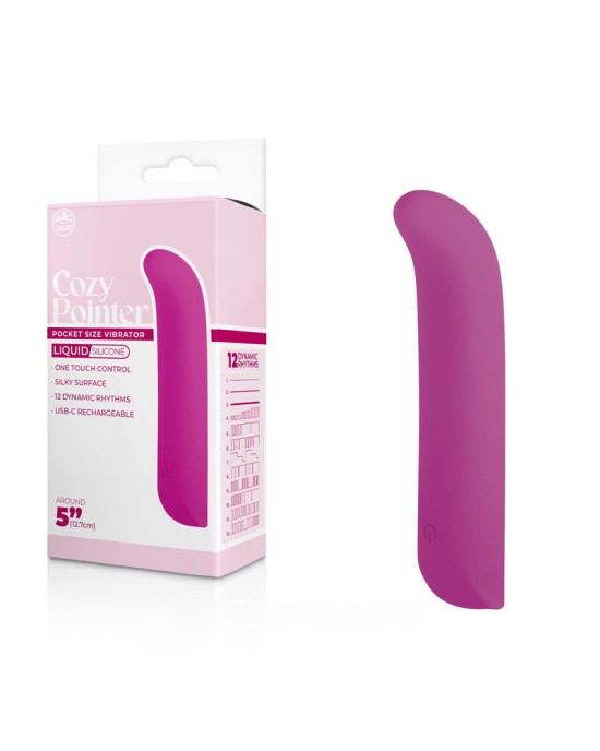 Cozy Pointer - 12.7cm Mini Vibrator  - Pink