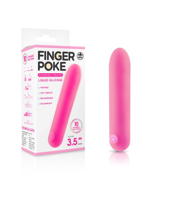 Finger Poke 3.5 Inch Bullet - Pink