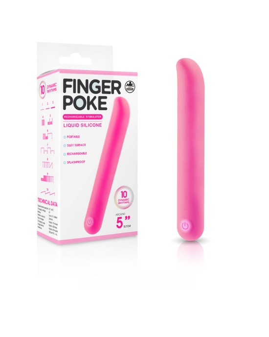 Finger Poke 5 Inch Bullet - Pink