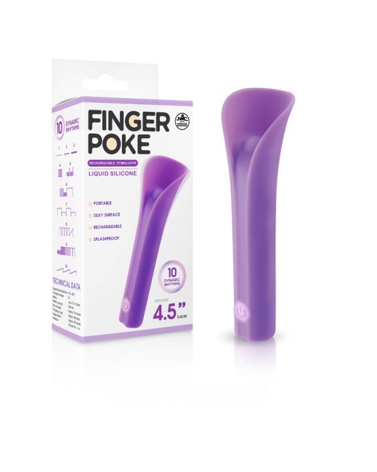 Finger Poke 4.5 Inch - Purple