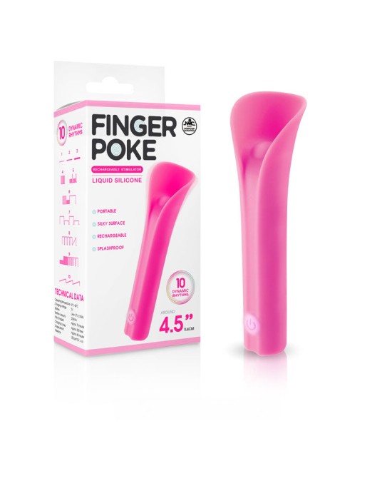 Finger Poke 4.5 Inch Bullet - Pink