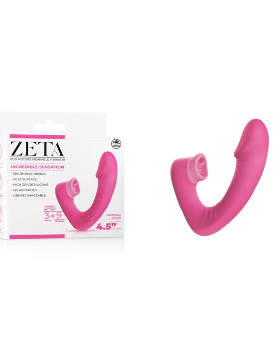 Zeta Duo Motor - G-Spot Wearable Vibrator - Pink