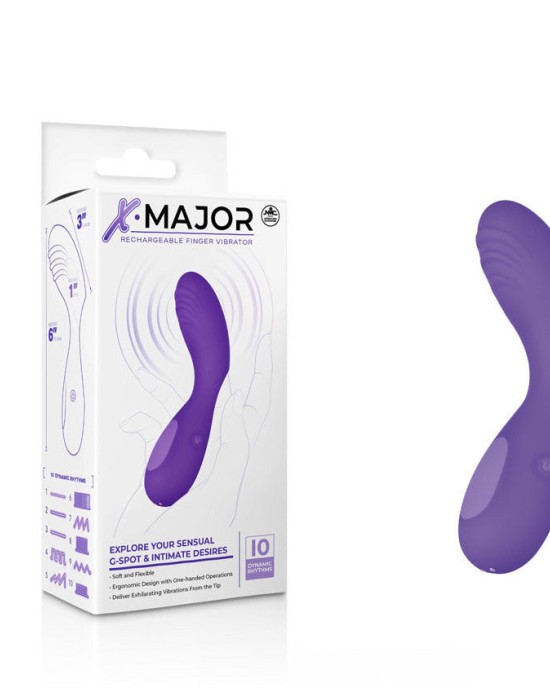 X Major Finger Stimulator - Purple