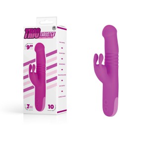 Trio Thruster - Rotating Rabbit Vibrator - Pink