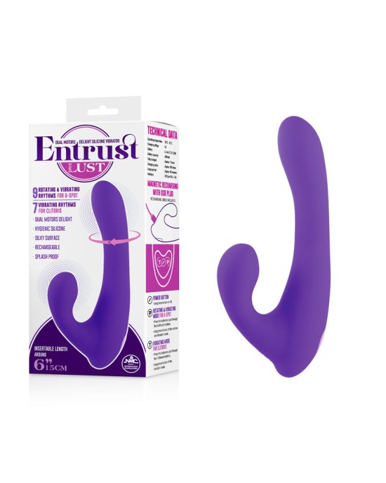 Entrust With Lust - Rotating G-Spot Vibrator - Purple