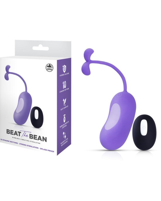 Beat The Bean - Vibrating Egg with Wireless Remote - Purple