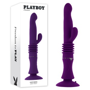 Playboy Pleasure Hoppy Ending Rabbit Vibrator - Purple