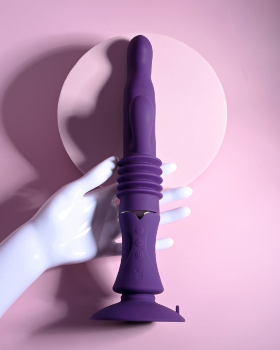 Playboy Pleasure Hoppy Ending Rabbit Vibrator - Purple