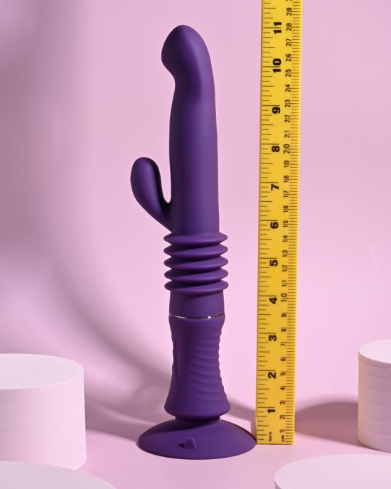 Playboy Pleasure Hoppy Ending Rabbit Vibrator - Purple