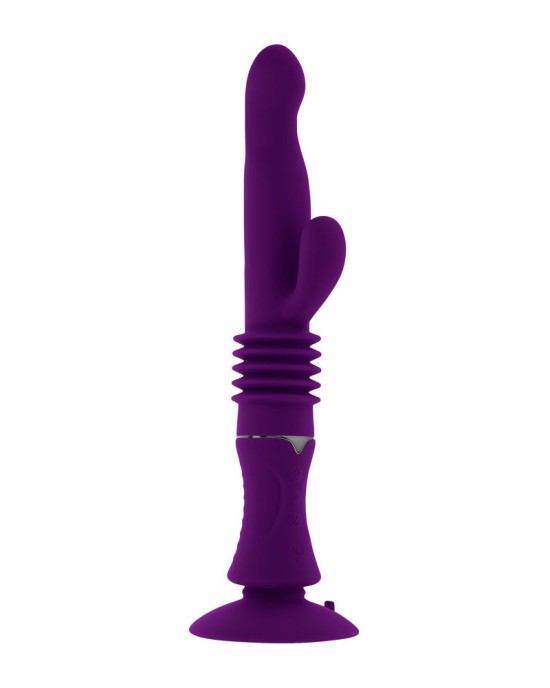 Playboy Pleasure Hoppy Ending Rabbit Vibrator - Purple