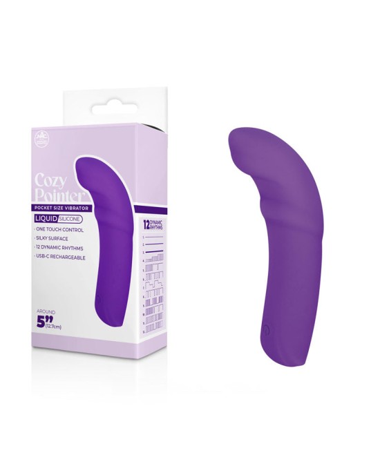 Cozy Pointer - 12.7cm Curved Mini Vibrator - Purple