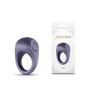 Seduction - Levi - Metallic Grey Vibrating Cock Ring