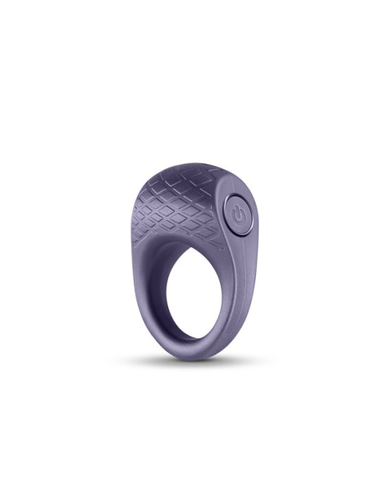 Seduction - Levi - Metallic Grey Vibrating Cock Ring