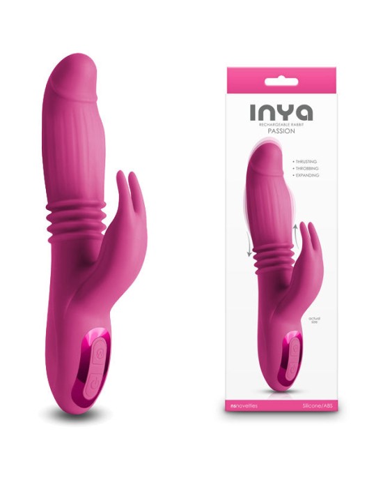 Inya Passion - Thrusting Rabbit Vibrator - Pink