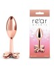 Rear Assets Clover Metallic Butt Plug - Rose Gold