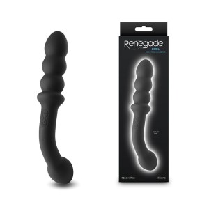 Renegade Duel - Vibrating Double Ended Anal Wand - Black