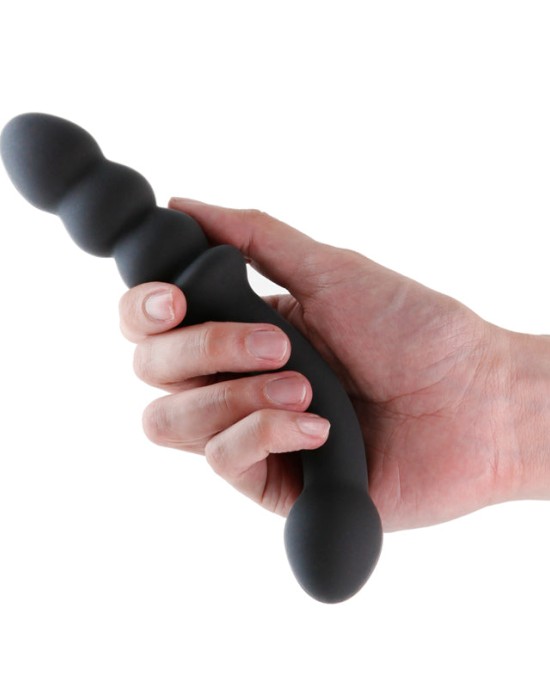 Renegade Duel - Vibrating Double Ended Anal Wand - Black