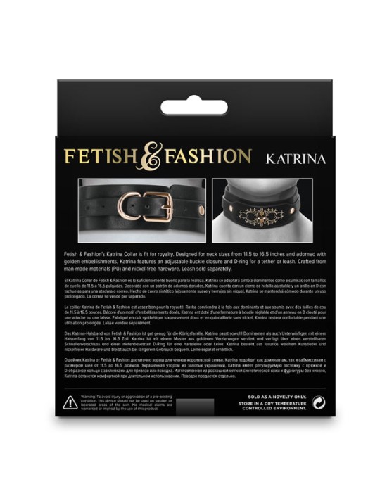 Fetish & Fashion - Katrina Collar - Black