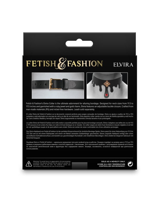 Fetish & Fashion - Elvira Collar - Black