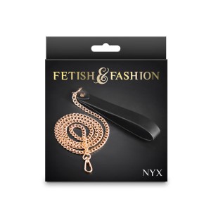 Fetish & Fashion - Nyx Leash - Black/Gold