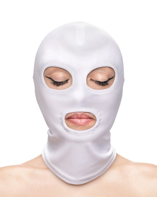 Fetish & Fashion - Eyes & Mouth Hood - White