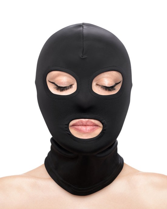 Fetish & Fashion - Eyes & Mouth Hood - Black