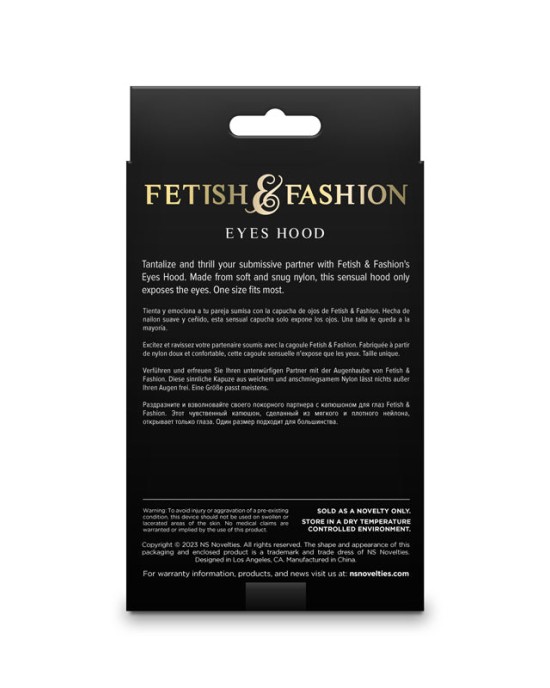 Fetish & Fashion- Eyes Hood - White