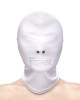 Fetish & Fashion - Zippered Mouth Hood - White