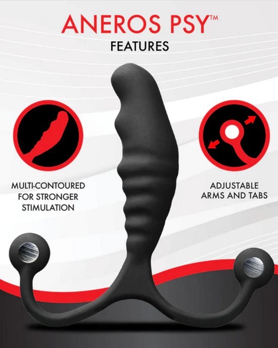 Aneros PSY - Black Prostate Massager With Flexible Arms