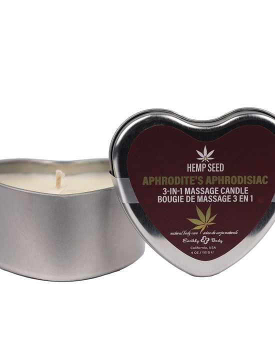 EB Hemp Seed 3 in 1 Massage Heart Candle - Eros Embrace - 113g