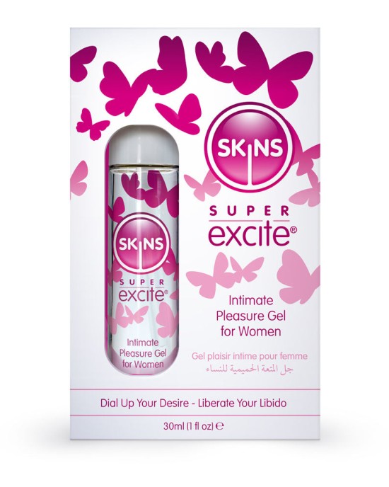 Skins Super Excite - Intimate Pleasure Gel for Women - 30ml