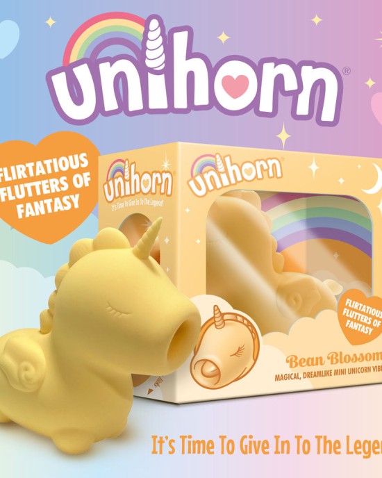 Unihorn - Bean Blossom - Yellow Flicking Stimulator