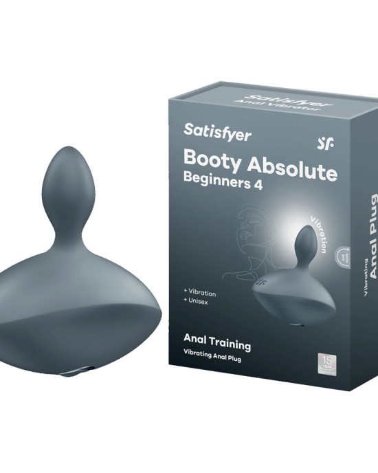 Satisfyer Booty Absolute Beginners 4 - Vibrating Butt Plug  - Grey