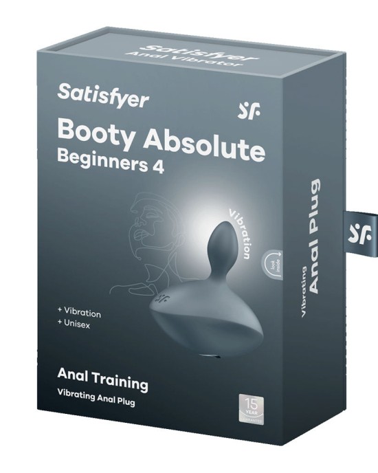 Satisfyer Booty Absolute Beginners 4 - Vibrating Butt Plug  - Grey